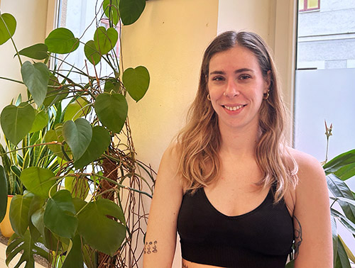 Yogalehrerin Orsi im Yogaloft Vienna