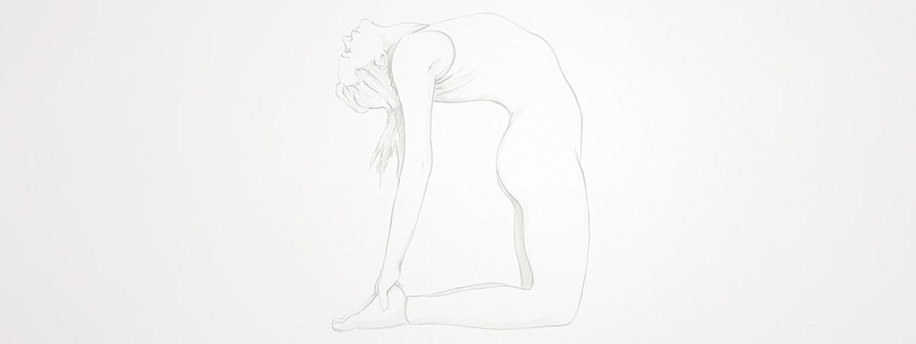 Zeichnung im Yogaloft Vienna